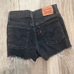 Levi's Women's black 501 Shorts